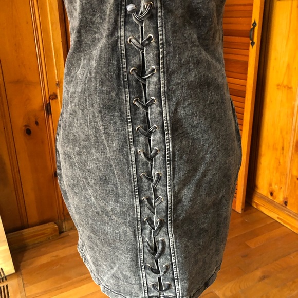 ❤️Black lace up dress - Picture 3 of 8